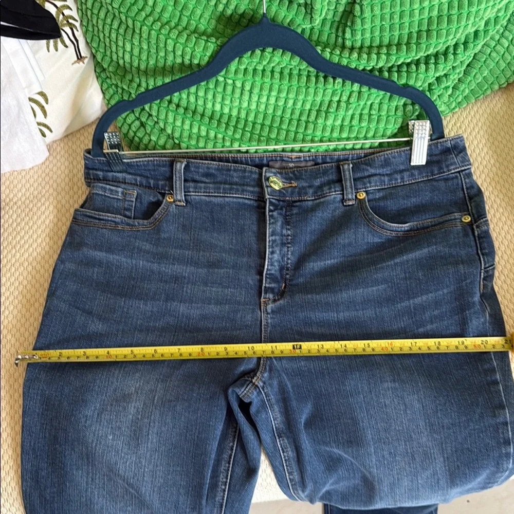 Chico's Blue Boot Cut Jeans with Classic Denim Style - Picture 6 of 9